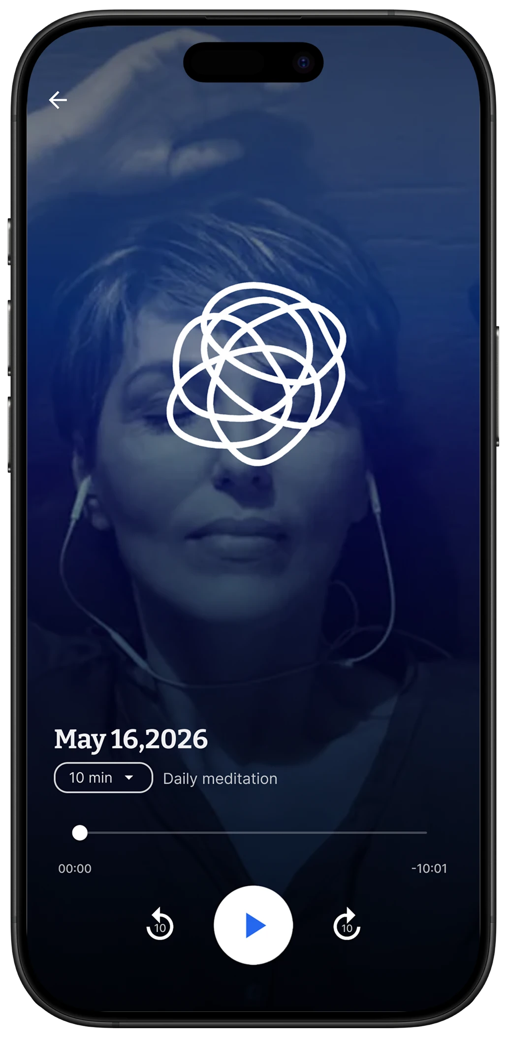 Today's Daily Meditation card on the DTM home screen