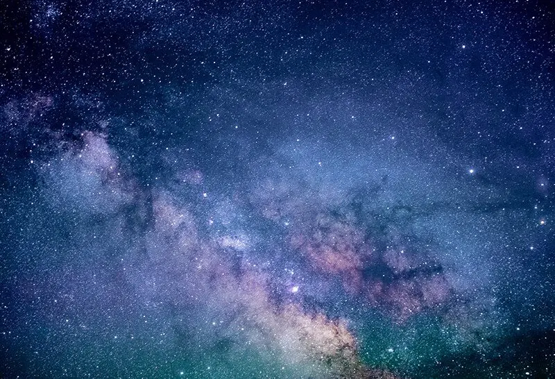 Star lit sky at night