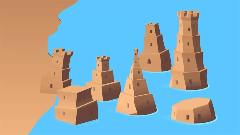 Sandcastles relaxing game