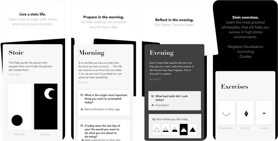 Stoic journal app