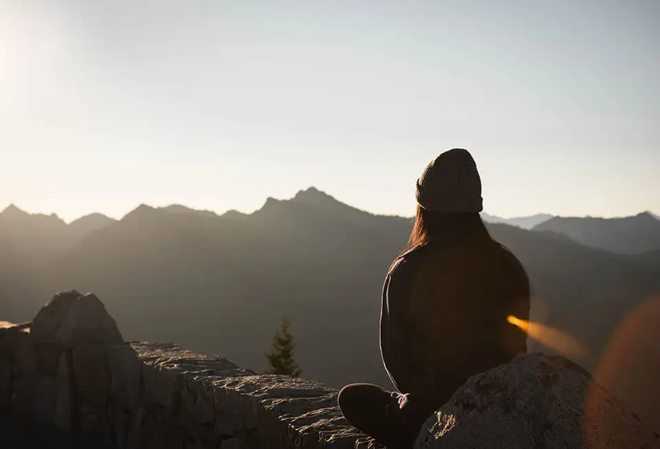 A woman learning what is mindfulness through practice