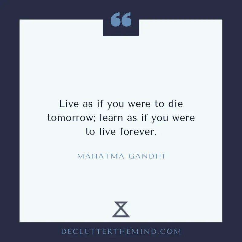 Gandhi growth mindset quote