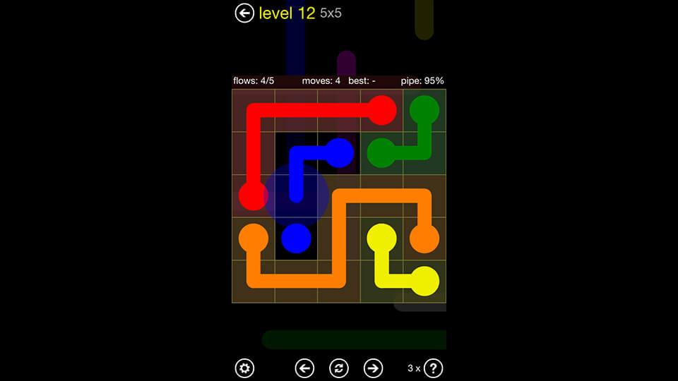 Flow Free is a mobile anxiety relief game